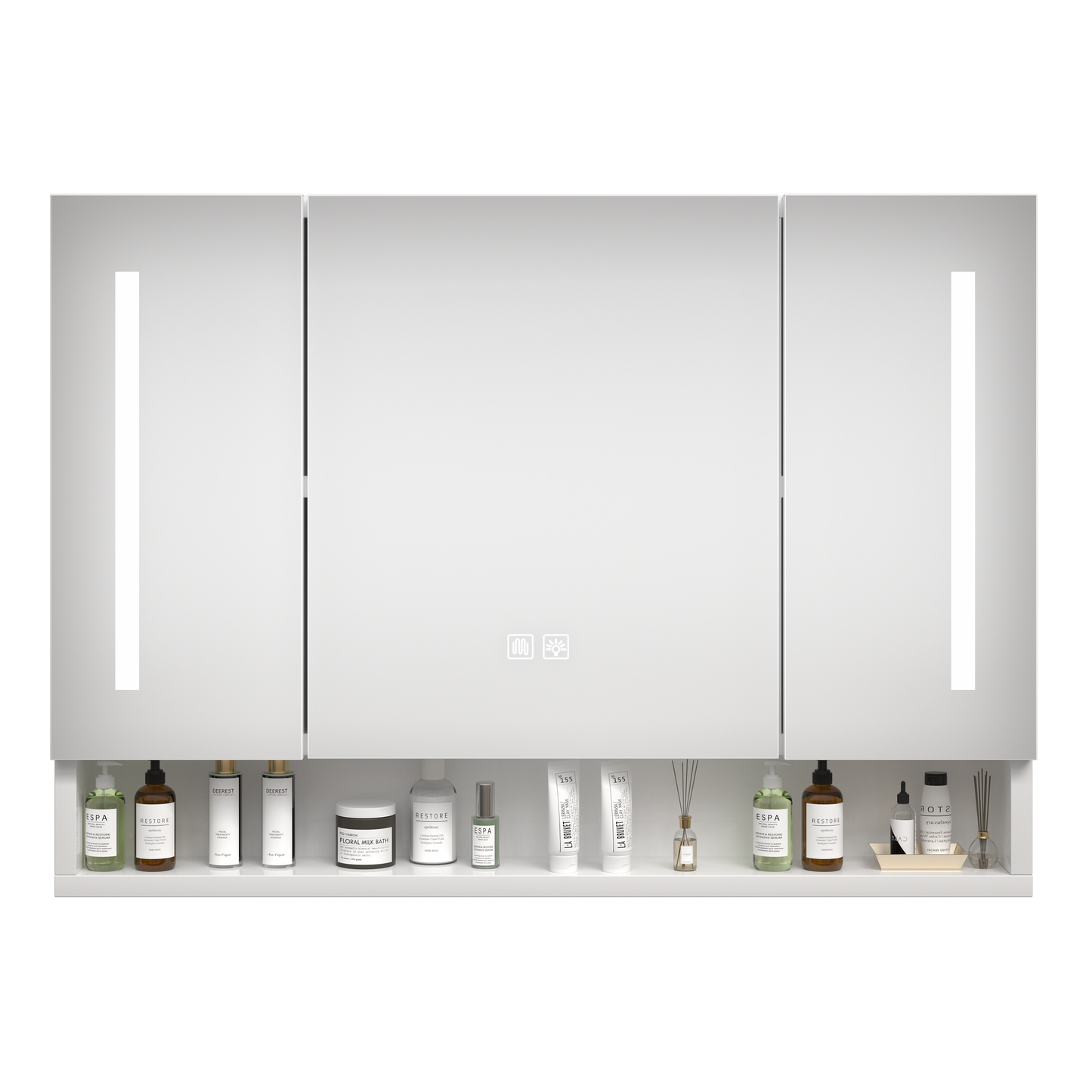 Modern 39x28 Inch Bathroom Medicine Cabinet with LED Lights