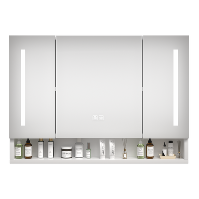 Modern 39x28 Inch Bathroom Medicine Cabinet with LED Lights