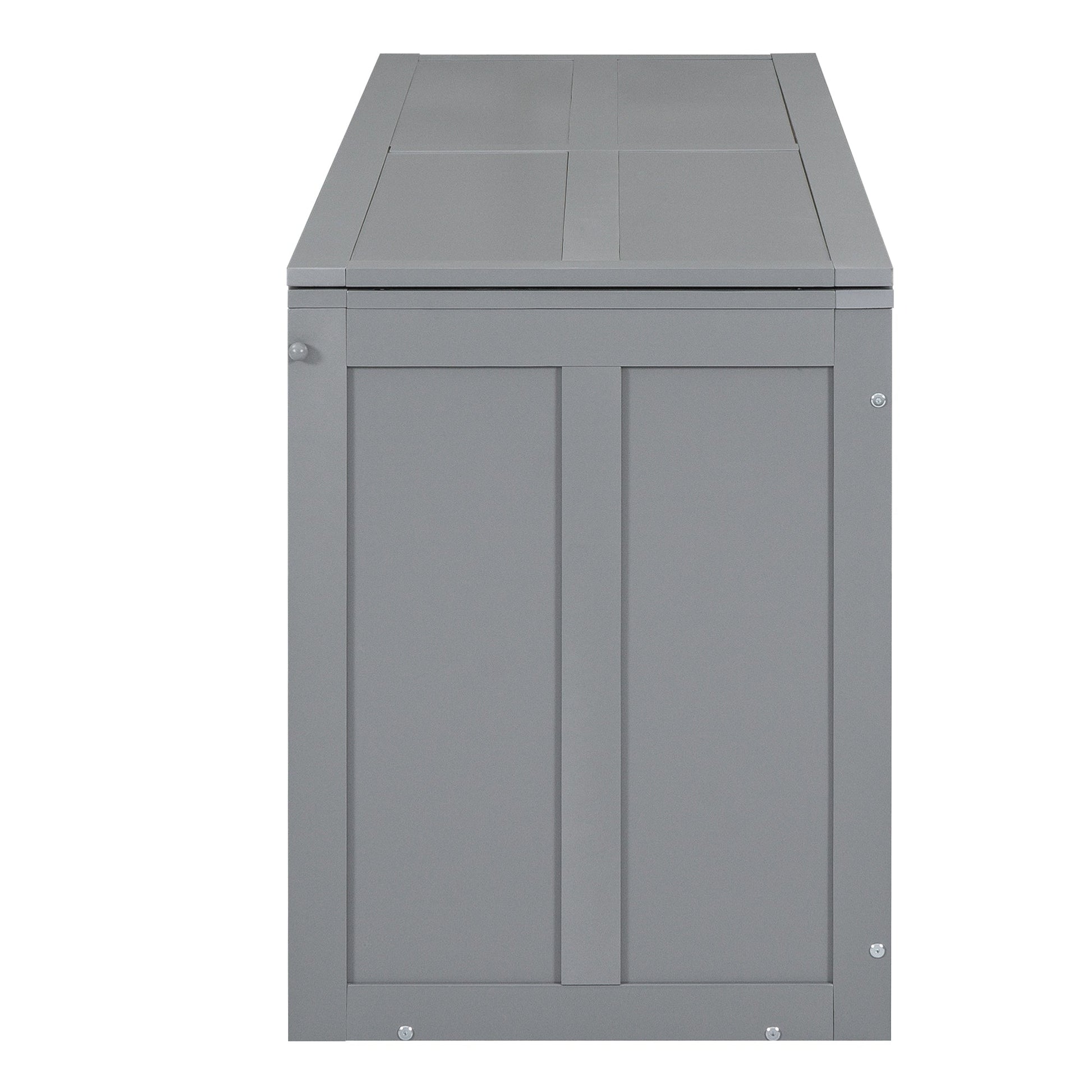 Queen Size Murphy Bed with Rotable Desk  Gray - Korvel