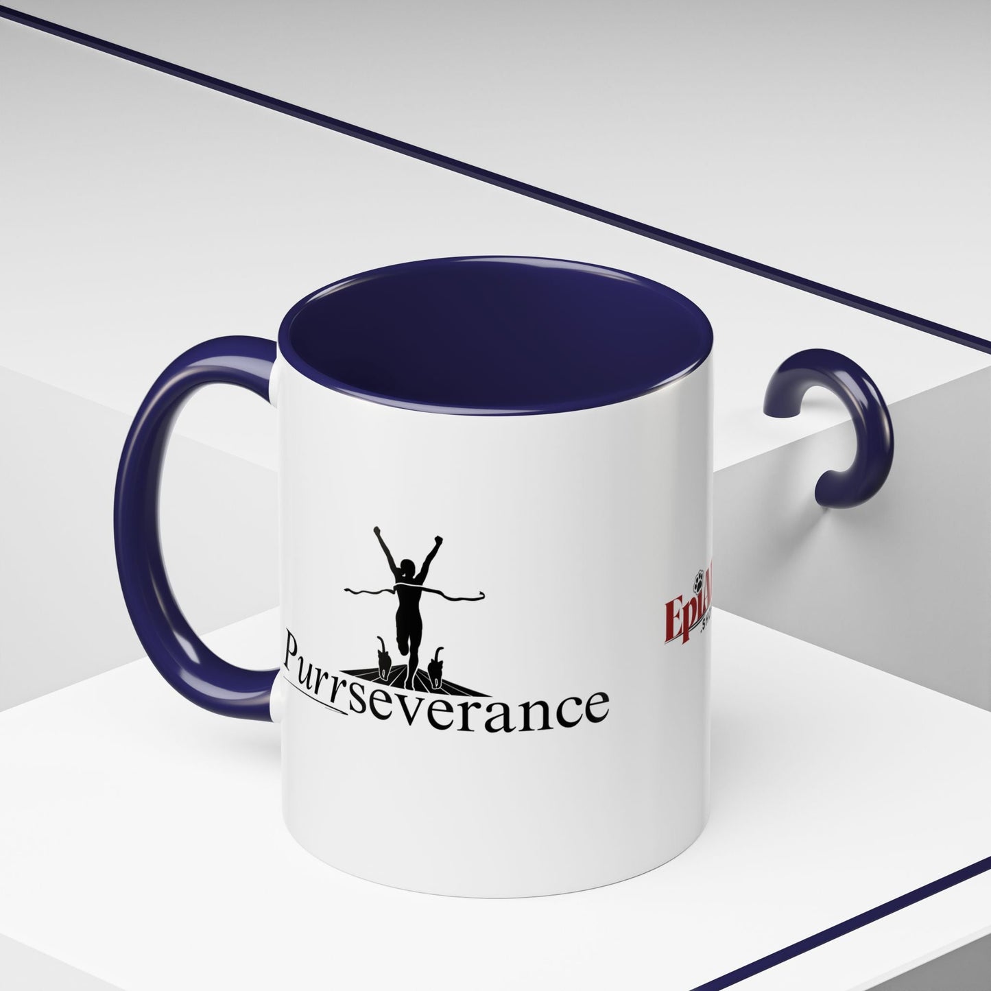 Purrseverance Accent Coffee Mug - Stylish & Functional