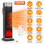 1500W Oscillating Ceramic Tower Space Heater with 3D Flame