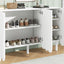ON-TRANS Cream Style Shoe Cabinet with Adjustable Legs