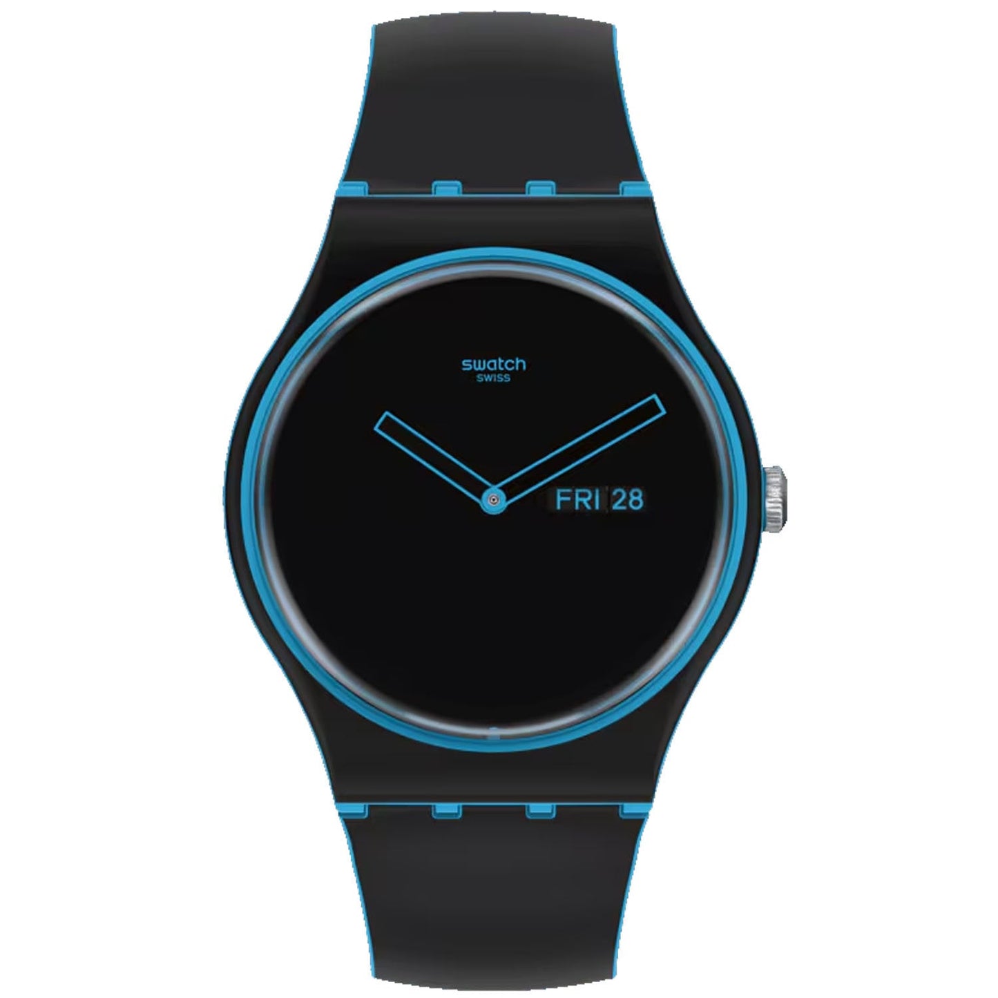 Swatch Men's Originals Monthly Drops Minimal Line Blue Watch