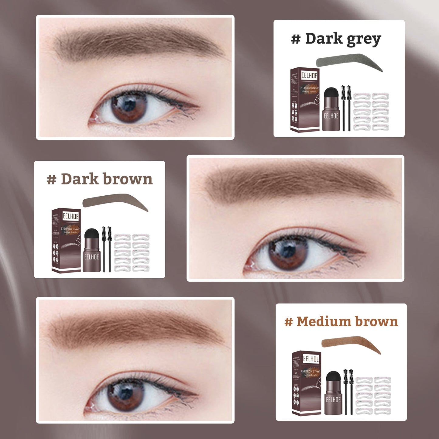 Brow Print Mold Eyebrow Fill Makeup Cake - Waterproof Powder