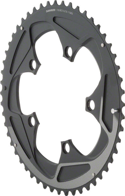 SRAM 52 Tooth 11-Speed Chainring with Silver Trim