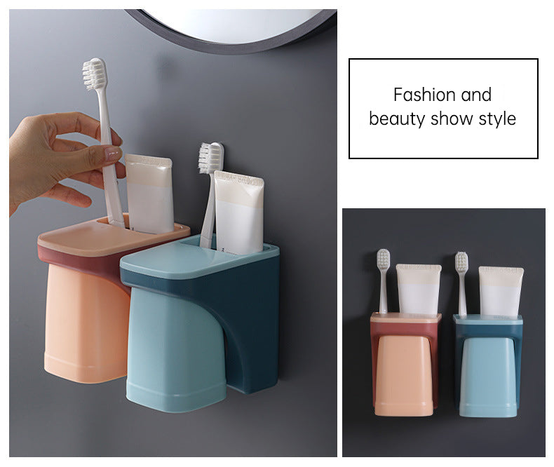 Premium Magnetic Toothbrush Holder for Elegant Bathroom Storage