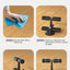 Portable Self-Suction Sit-up Bar Abdominal Core Trainer Movement Auxiliary Device Adjustable Sit Up Assistant - Korvel