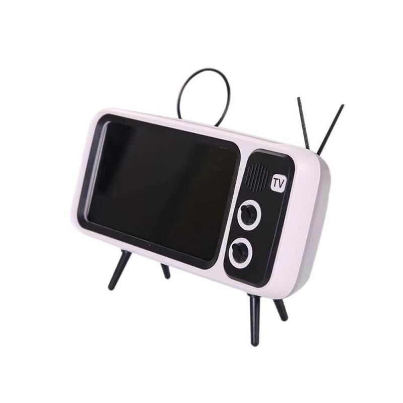 Retro TV Mobile Phone Screen Stand Cell Phone Mounts Holder for 4.7-5.5in mini Waterproo Mobile Phone Screen for Smart Phone - Korvel