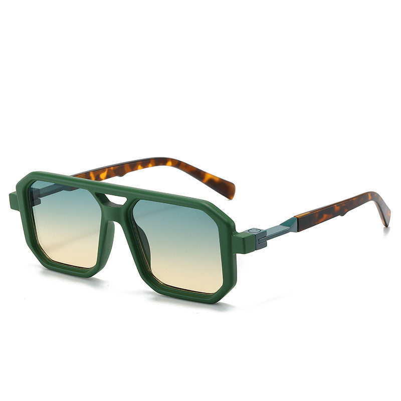 Women's Fashion Reflective Lenses Brown Sunglasses