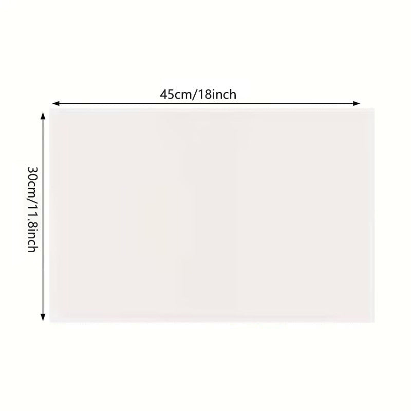 Christmas table mat with white linen starry sky and Santa Claus print - Korvel