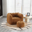 Fauteuil en Bean Bag Doux Premium avec Mousse Haute Résilience pour le Confort