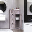 Armario de Almacenamiento de Baño Gris Elegante con 5 Cajones