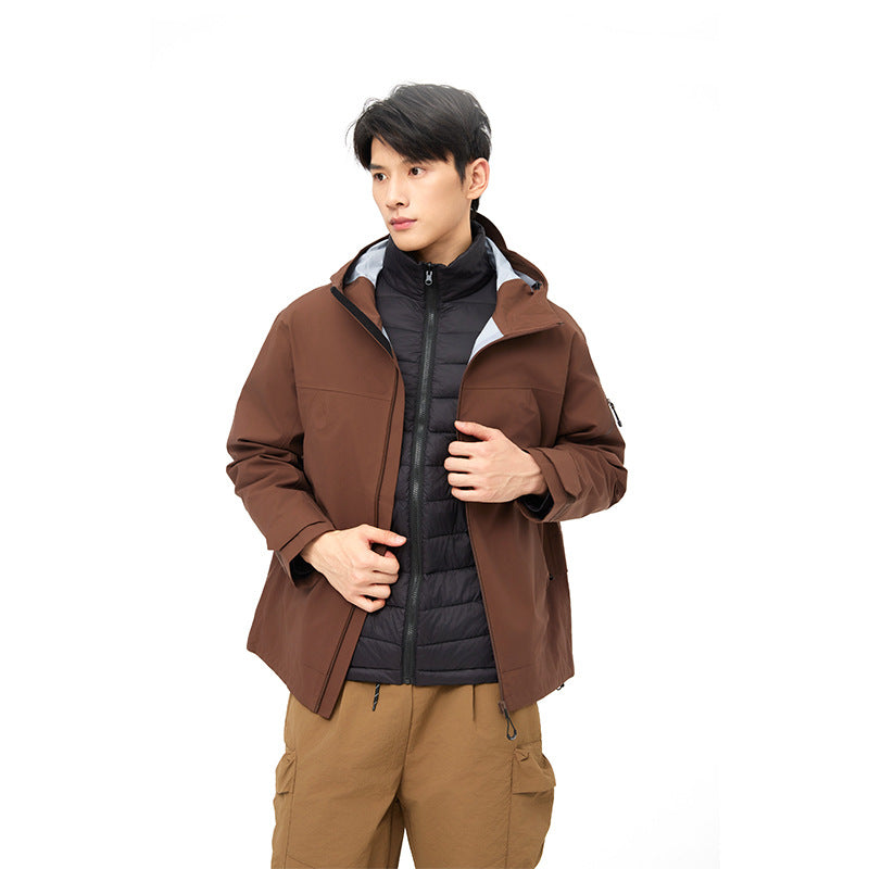 Veste coupe-vent Mountain Hard Shell pour aventures en plein air