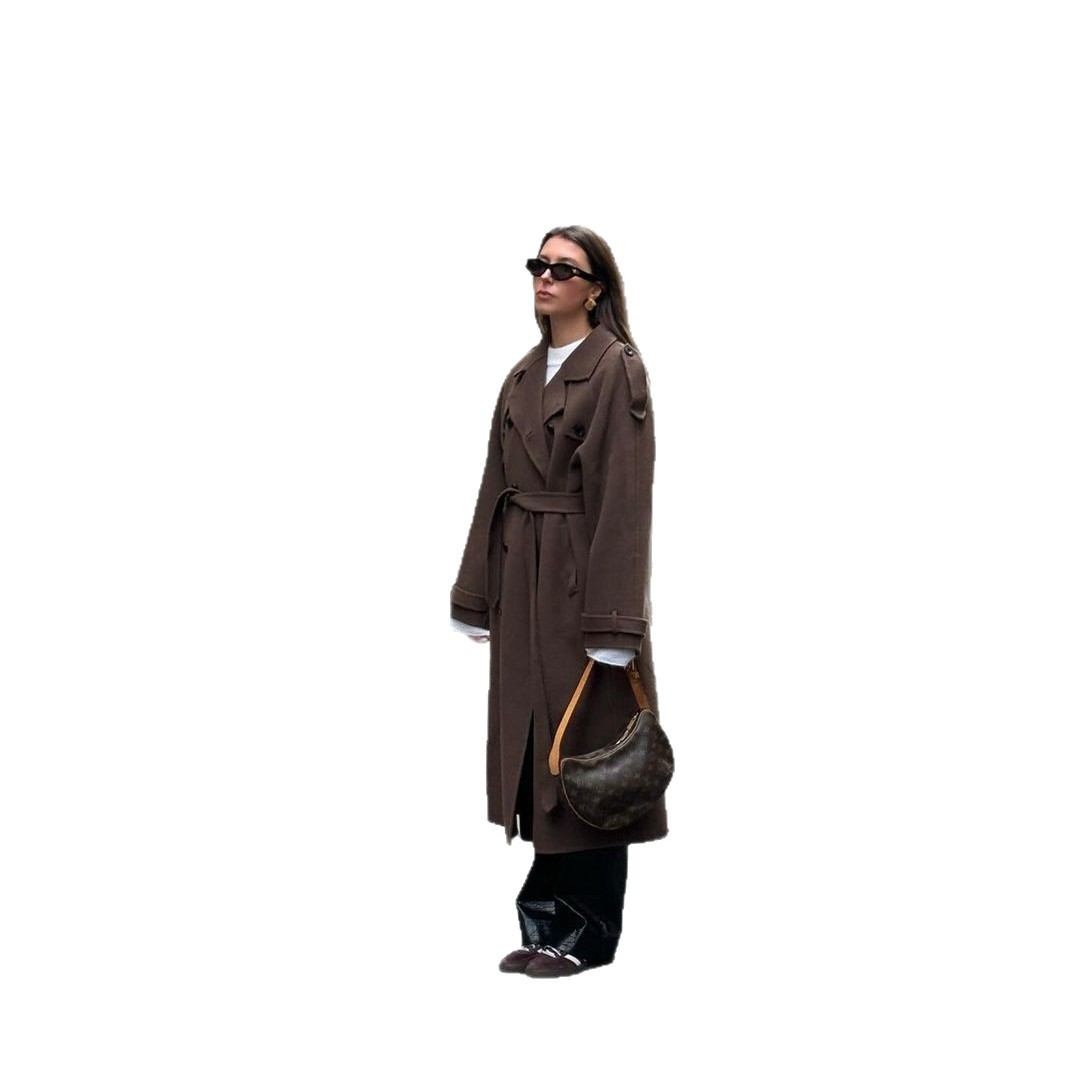 Elegant Wool Long Coat for Casual Style