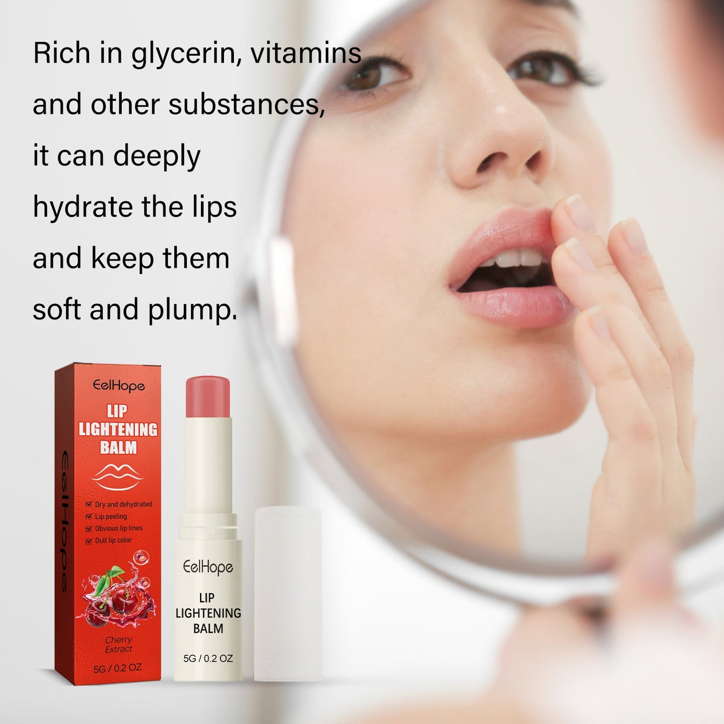 Cherry Moisturizing Lip Balm for Soft, Hydrated Lips