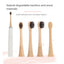 Children's bamboo toothbrush head compatible with Feili Neutral Pu 3/6/9 series toothbrush head - Korvel