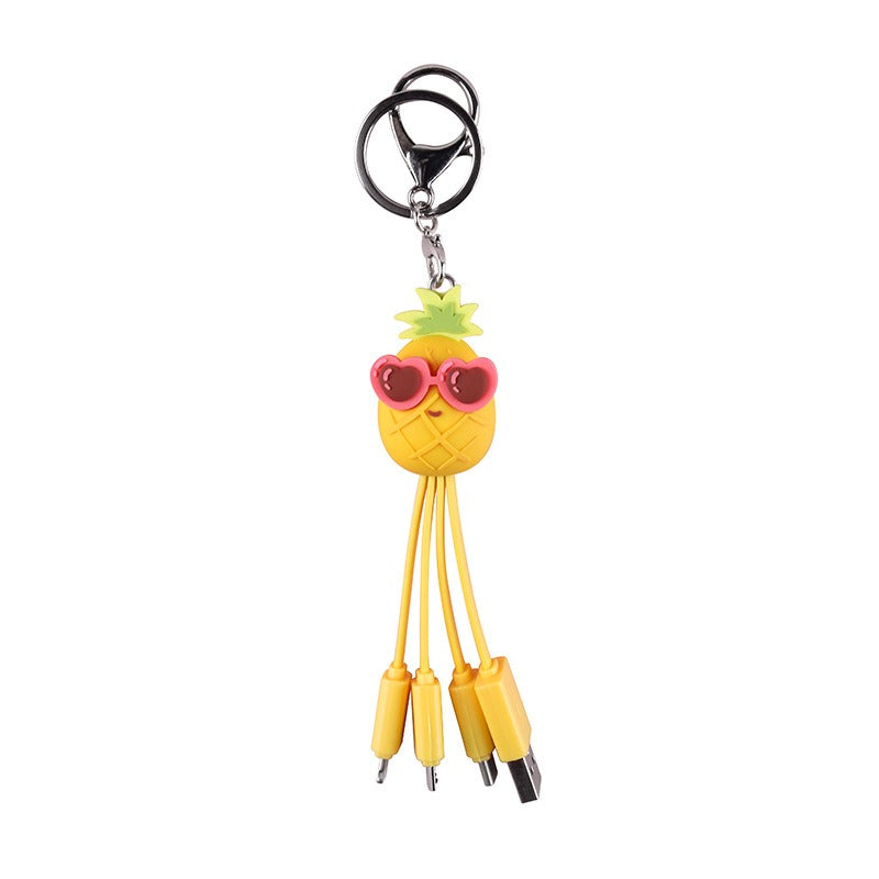 Quirky Peach Blossom Eye USB Charging Cable