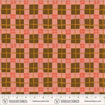 Dream Linoleum Plaid Cotton Fabric - 43”/44” Per Yard