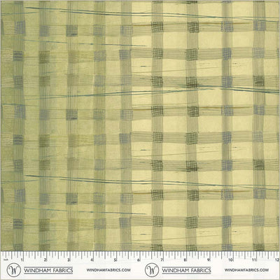 Tela de Algodón a Cuadros Wild Asparagus - 43"/44" por Yarda
