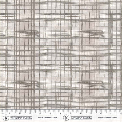 Tissu en coton à carreaux coquillage String Theory - 43"/44" par yard