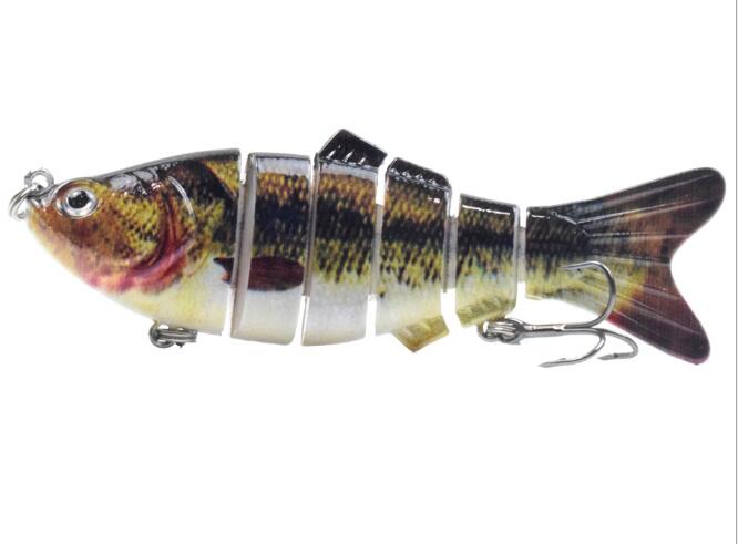 10cm 16.5g Multi-section Lure With Ring Beads Simulation Luya Multi-section Lure Submerged Bionic 6-section Lure - Korvel