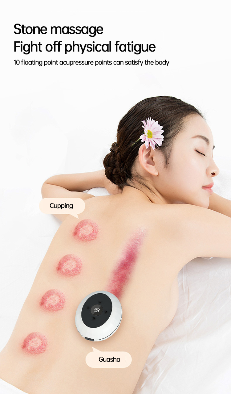 12 Levels Electric Intelligent Scraping Cupping Device Household Wireless Cup Instrument Painless Dredge Meridians Health Care - Korvel