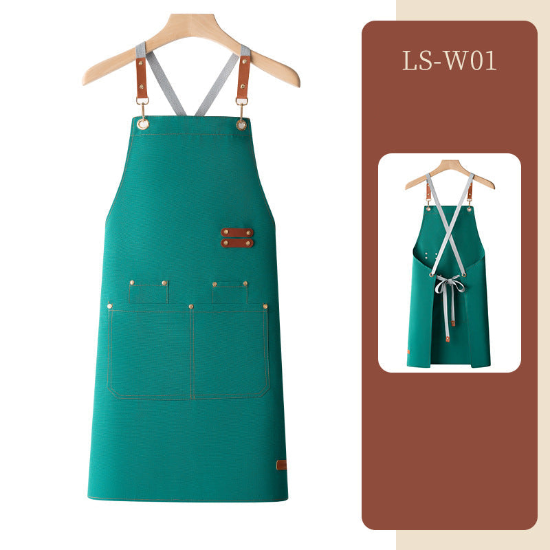 Waterproof apron customized logo printing for catering - Korvel