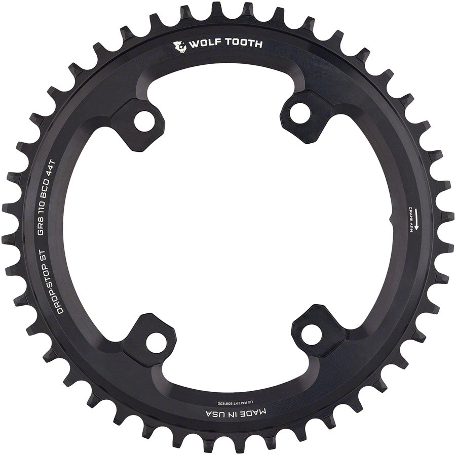 Wolf Tooth Shimano 110 Asymmetric BCD Chainring - 44t Black