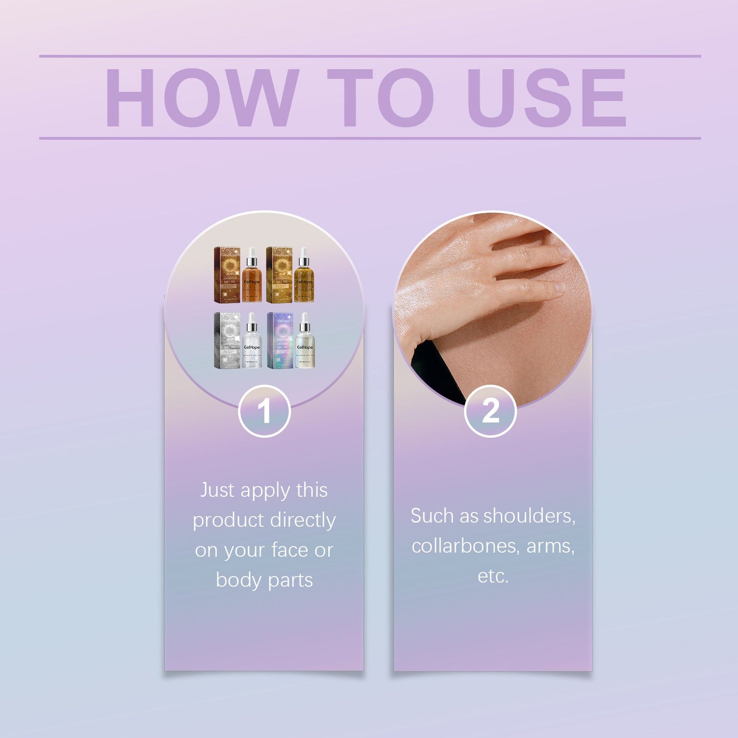 Party Body Glitter Oil, Naturally Brightening And Long-Lasting Moisturizing Party Dance Shine Shine Shine - Korvel