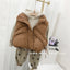 Children's standing collar cotton jacket vest winter loose vest for boys and girls camisole medium and small children's sweater - Korvel