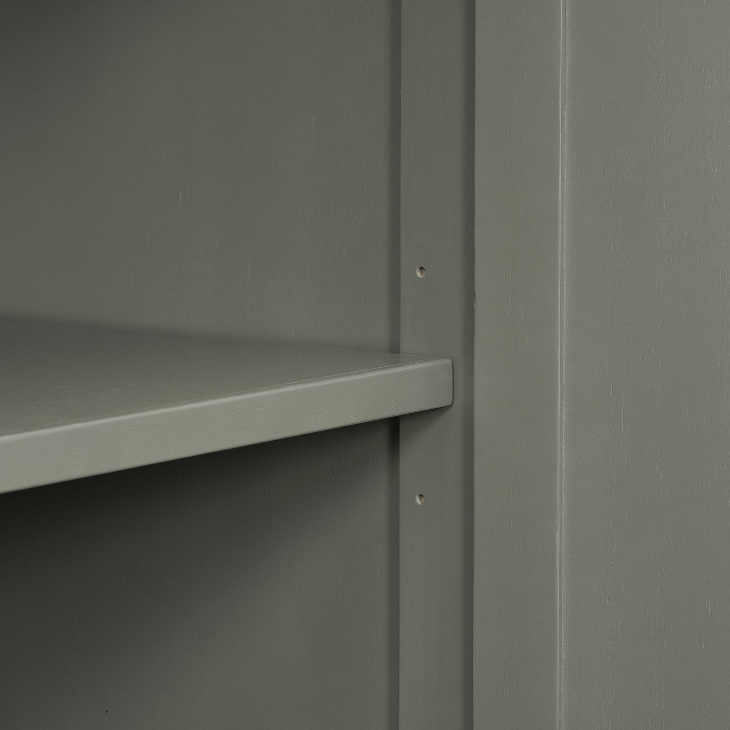Buffet de rangement TREXM gris antique à 4 portes avec étagères réglables