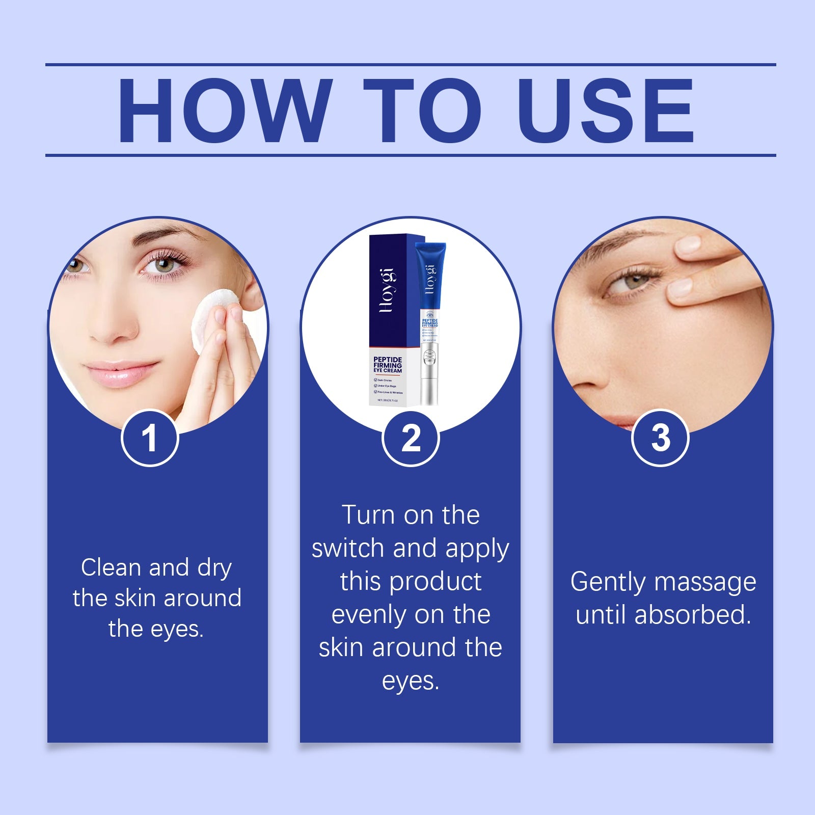 Electric Firming Eye Cream Lift Massage Firming Care Eye Skin Moisturizing And Nourishing Eye Cream - Korvel