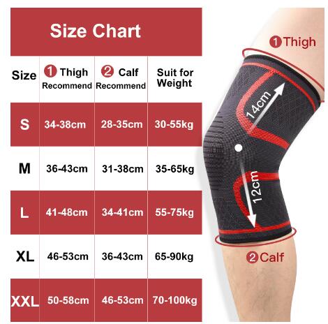 1PC New Band Removable Pressurized Knee Pads Braces Knee Support Crossfit Fitness Running Sports Knee Protector Knee Sleeve - Korvel