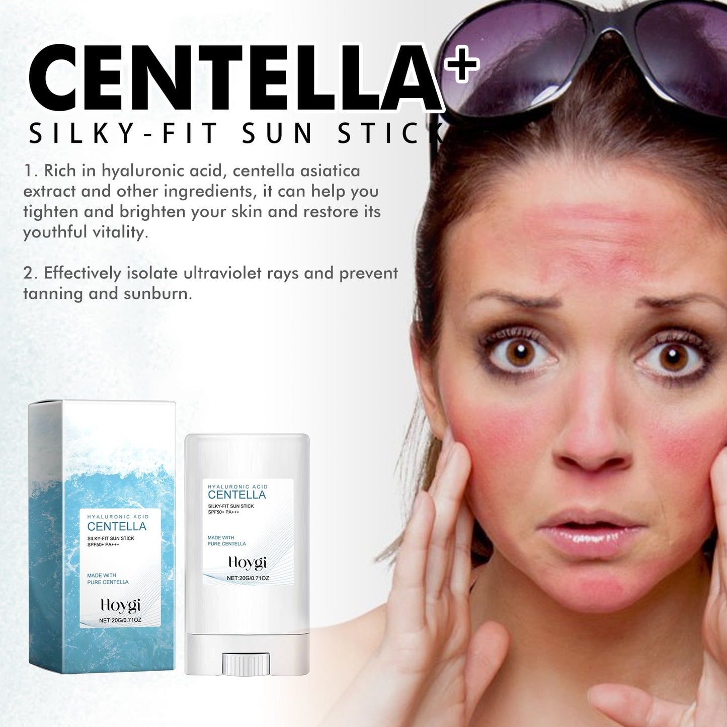 Silky-Fit Sun Stick, Gentle Moisturizing And Isolating Uv Protection To Repair Sunburned Red Skin - Korvel