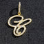 Hip Hop Grass Letter Pendant with Cuban Chain