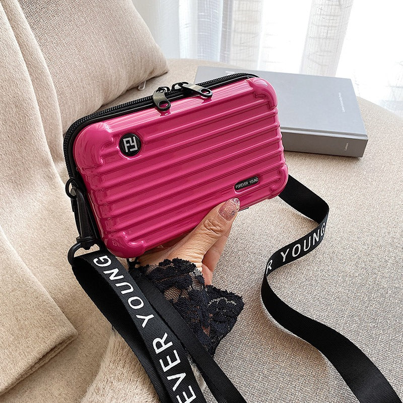 PC hard shell toiletry bag 7-inch shoulder crossbody bag hand storage bag suitcase small bag - Korvel