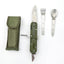 Camping Folding Knife Fork And Spoon Combination Stainless Steel Tableware Knife And Fork Multi-Function Knife Disassembly And Assembly Tableware - Korvel