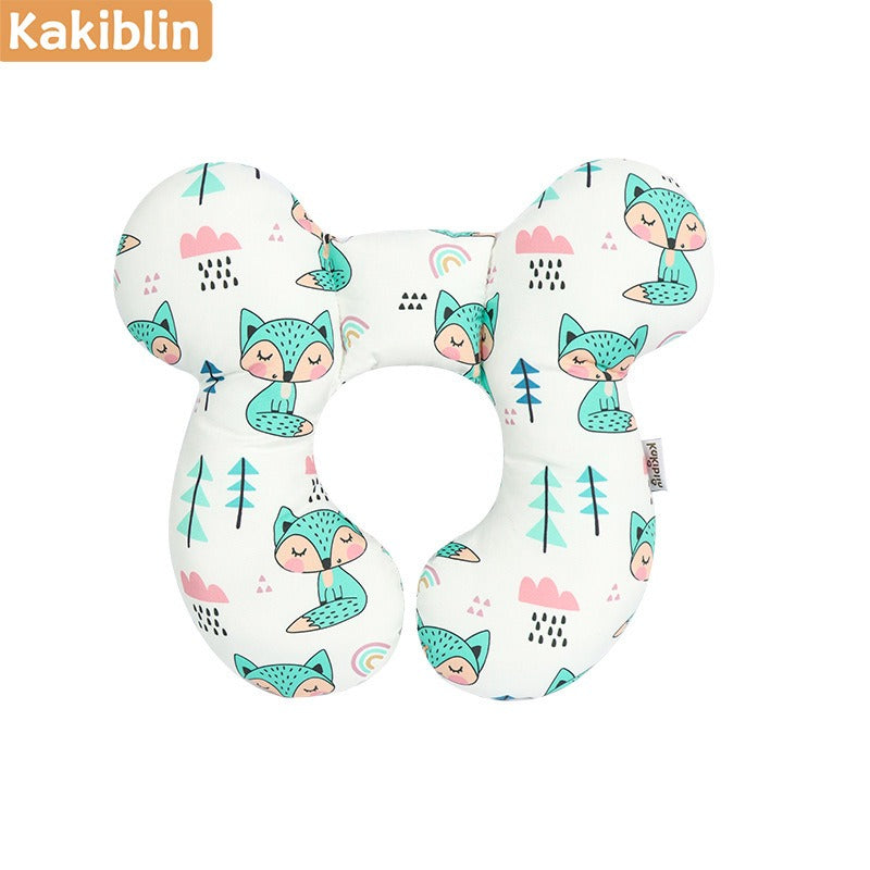 Baby head protection U-shaped pillow stroller fixed head pillow Car seat sleeping protection head and neck pillow - Korvel
