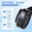 Casque sans fil M9 supra-auriculaire avec basses puissantes