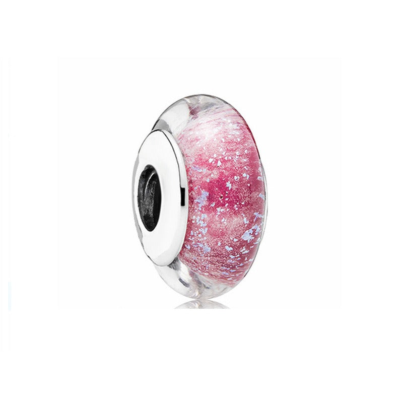 Platinum Di Love Rainbow Glass Beads for DIY Projects