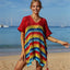 Cutout Striped Cover-Up with Tassel - Korvel