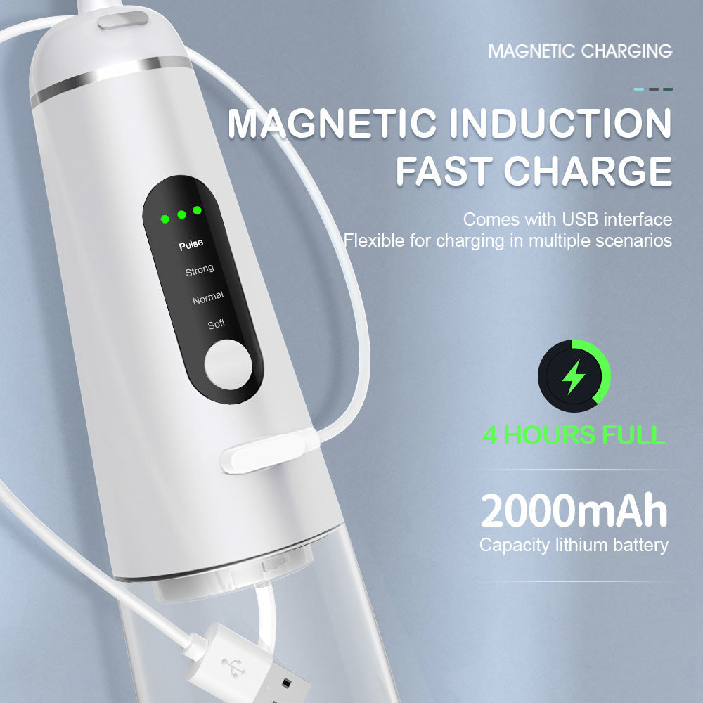 350ml Magnetic Suction Charging 4-Head Tooth Washing Machine Household Water Spray Tooth  Portable Cleaning Tooth Cleaning Machine - Korvel