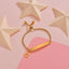 Stainless steel personalized engraved three color curved bracelet simple and personalized women's bracelet - Korvel