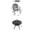 (Cushions In Random Colors)5-Piece Set Of Cast Aluminum Patio Furniture With Cushions - Korvel