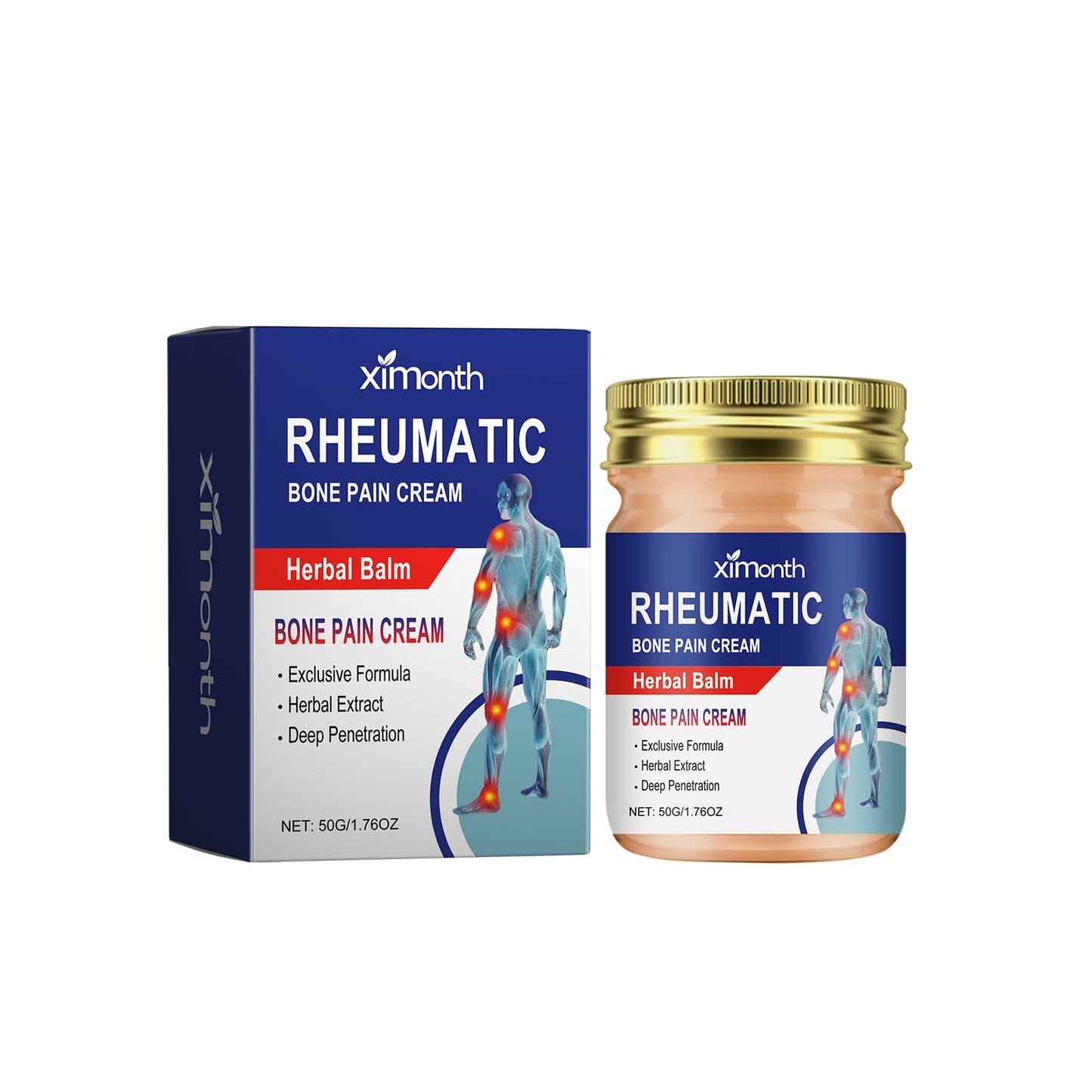 Rheumatic Bone Pain Cream, Relieve Body Cervical Shoulder Lumbar Knee Joint Muscle Pain Cream - Korvel