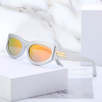 Personality Punk Style Small Box Sunglasses for Men Popular Sports Cycling Sunglasses for Women - Korvel