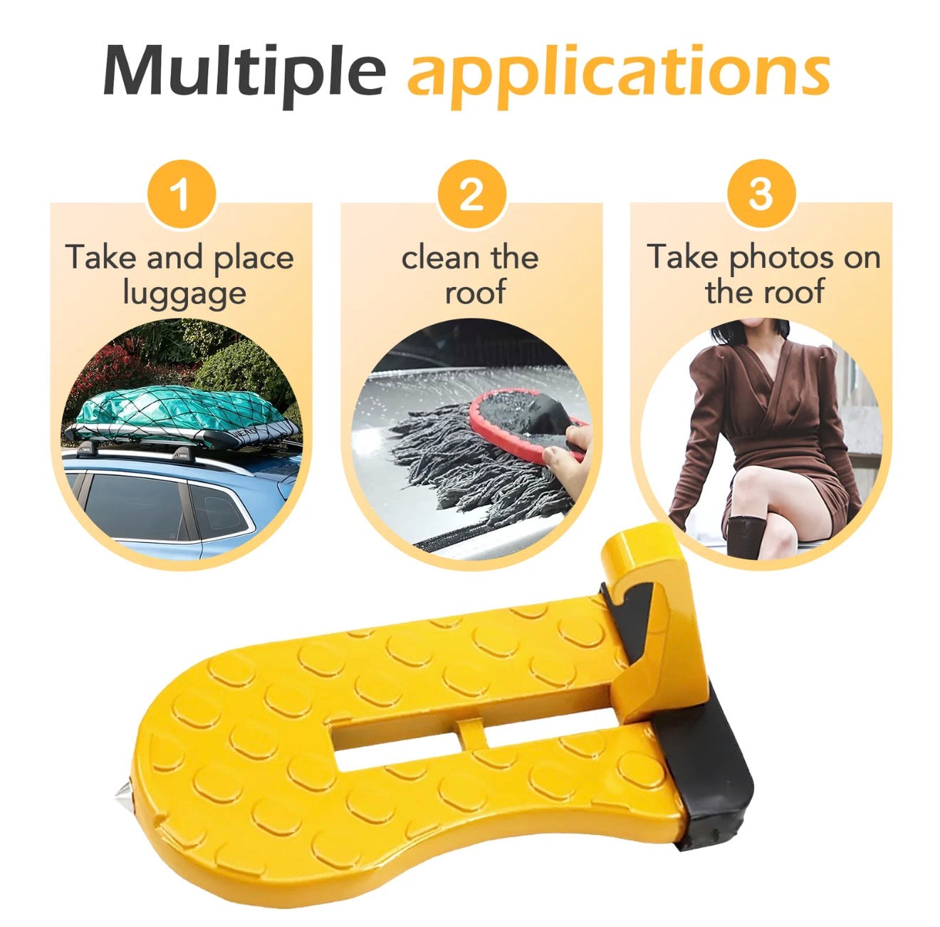 GripRoof Step - Escalón de Acceso al Techo para SUV Compacto