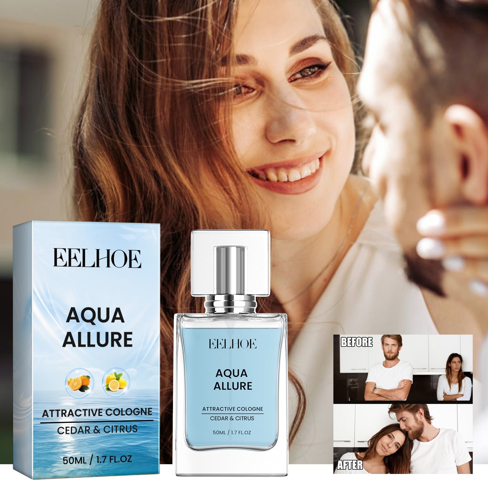 Aqua Allure, Lasting Fragrance Couples Date Fragrance Natural And Fresh To Take With You - Korvel