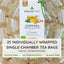 Té Orgánico de Moringa con Jengibre - 25 Bolsitas de Té Envueltas