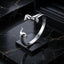 Anillo oxidado de plata esterlina S925 para hombres